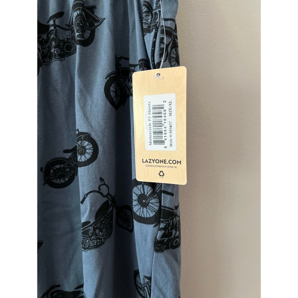 Lazy One Men's Motorcycle PJ Short XL NWT - Picture 4 of 4